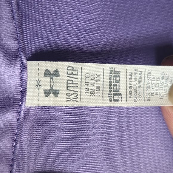 Lavender UA zip up light jacket - Picture 2 of 2